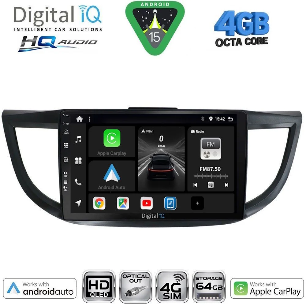 Φωτογραφία προϊόντος: DIGITAL IQ BXK 19198_CPAA (10inc) MULTIMEDIA TABLET for HONDA CRV mod. 2013-2017
