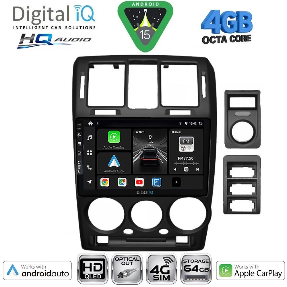 Φωτογραφία προϊόντος: DIGITAL IQ BXK 19222BL_CPAA (9inc) MULTIMEDIA TABLET for HYUNDAI GETZ mod. 2002-2011 (BLACK)