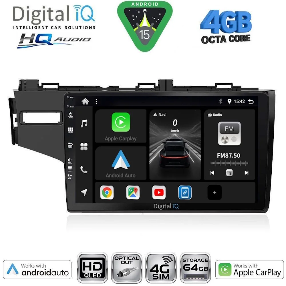 Φωτογραφία προϊόντος: DIGITAL IQ BXK 19212_CPAA (10inc) MULTIMEDIA TABLET for HONDA JAZZ mod. 2013-2019
