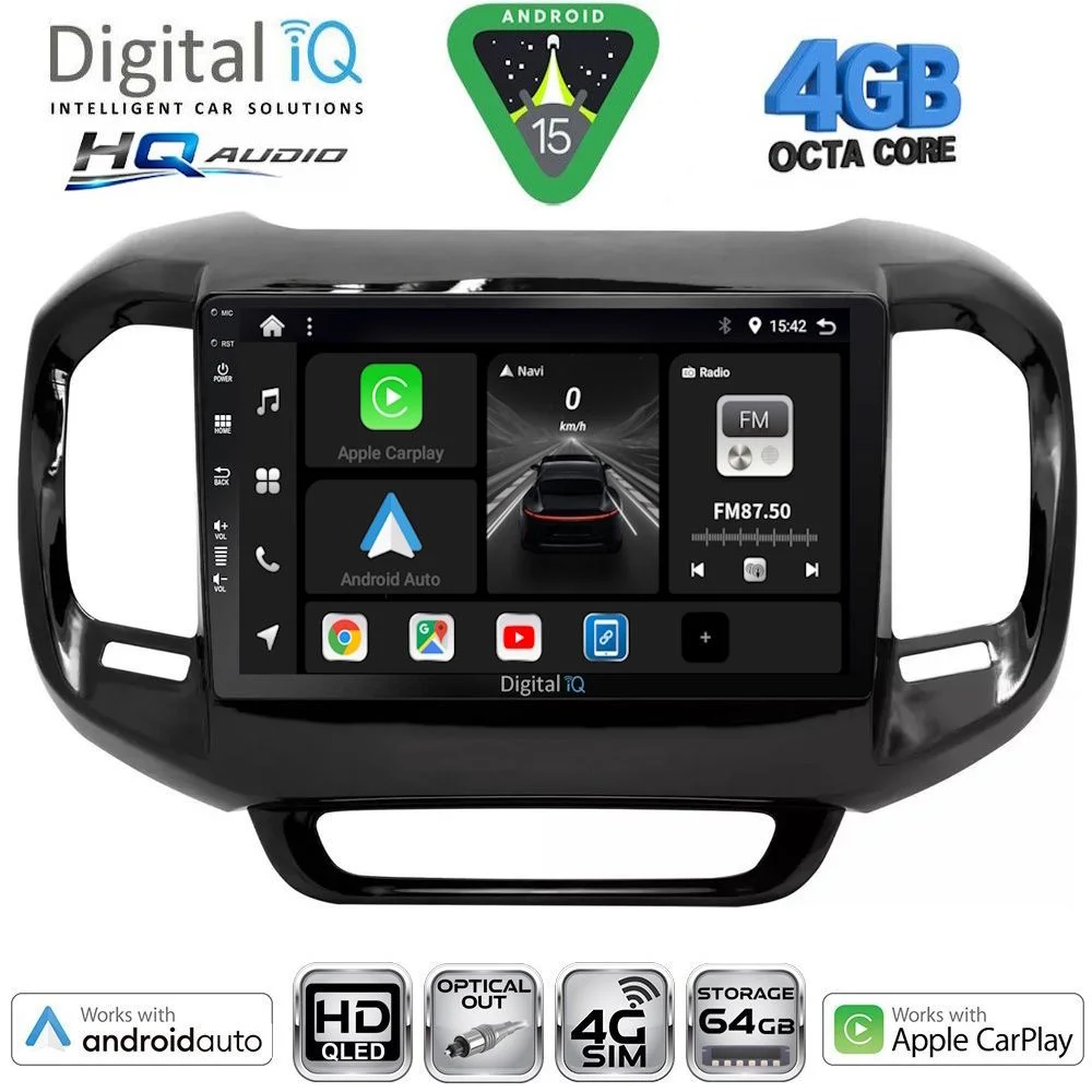 Φωτογραφία προϊόντος: DIGITAL IQ BXK 19127_CPAA (9inc) MULTIMEDIA TABLET for FIAT TORO mod. 2017-2026