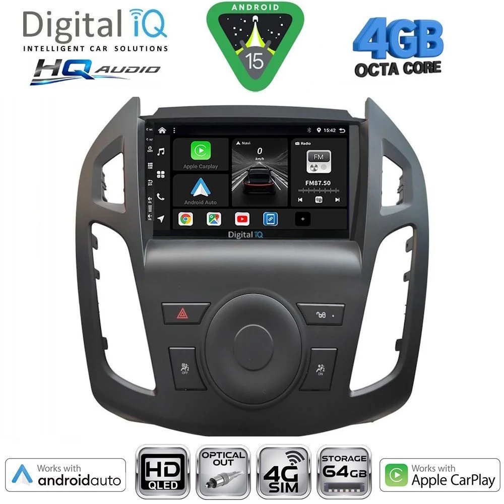 Φωτογραφία προϊόντος: DIGITAL IQ BXK 19176_CPAA (9inc) MULTIMEDIA TABLET for FORD TRANSIT CONNECT mod. 2013-2018