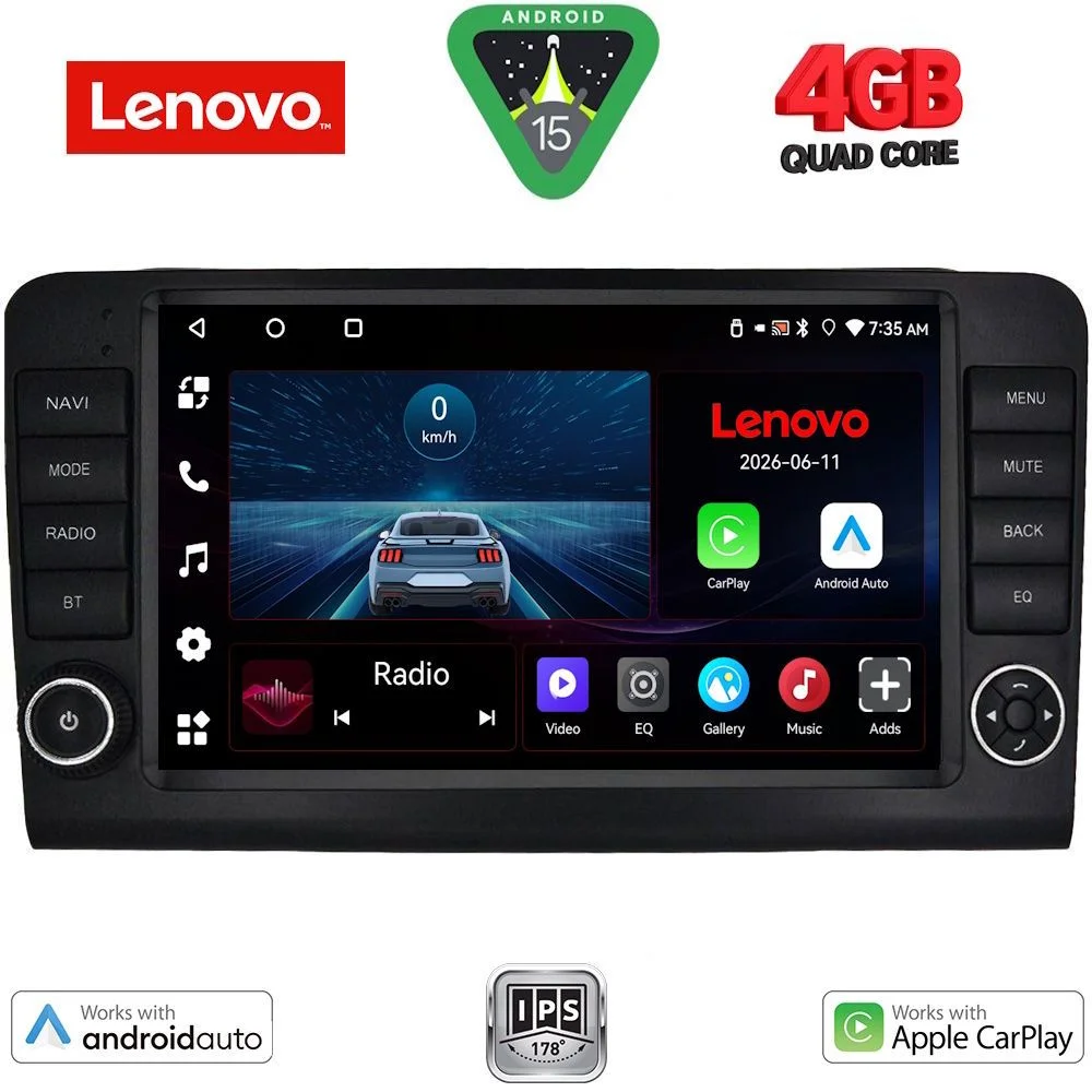 Φωτογραφία προϊόντος: LENOVO LVE 8416_CPAA (9inc) MULTIMEDIA TABLET for MERCEDES ML (W164) – GL (X164) mod. 2005-2011
