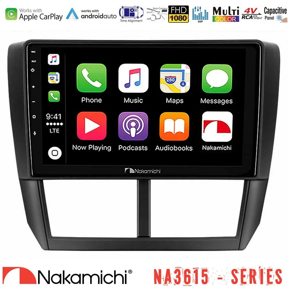 Φωτογραφία προϊόντος: Nakamichi NA3615 Series Με Wireless Carplay & Android Auto Subaru Forester Media Station Tablet 9