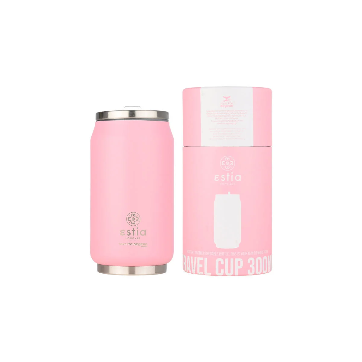 Φωτογραφία προϊόντος: ESTIA ΘΕΡΜΟΣ TRAVEL CUP SAVE THE AEGEAN 300ml BLOSSOM ROSE