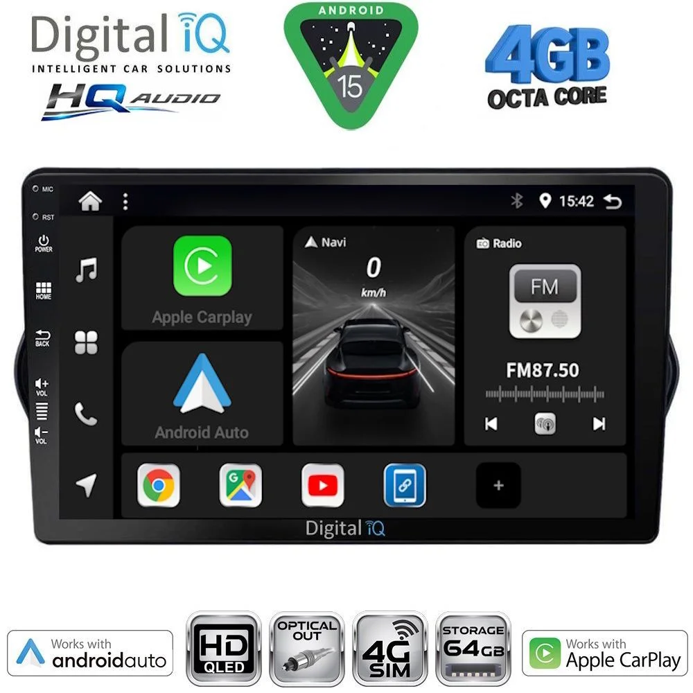 Φωτογραφία προϊόντος: DIGITAL IQ BXK 19148_CPAA (9inc) MULTIMEDIA TABLET for FIAT TIPO mod. 2015-2023