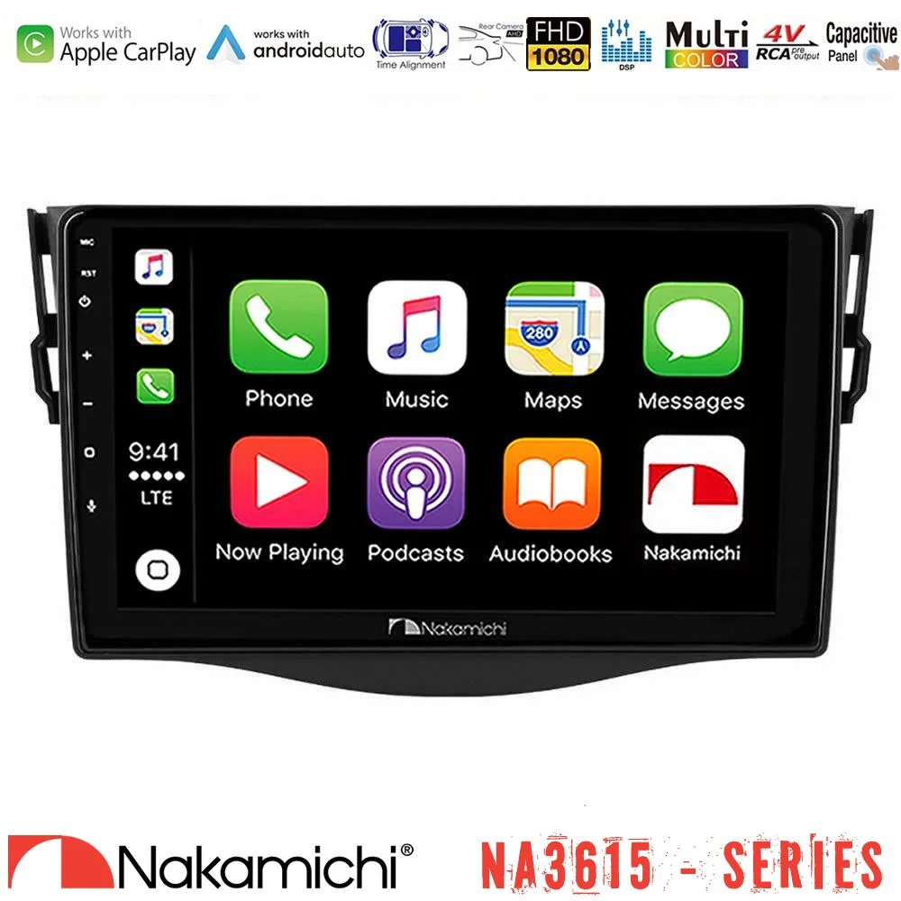Φωτογραφία προϊόντος: Nakamichi NA3615 Series Με Wireless Carplay & Android Auto Toyota RAV4 Media Station Tablet 9