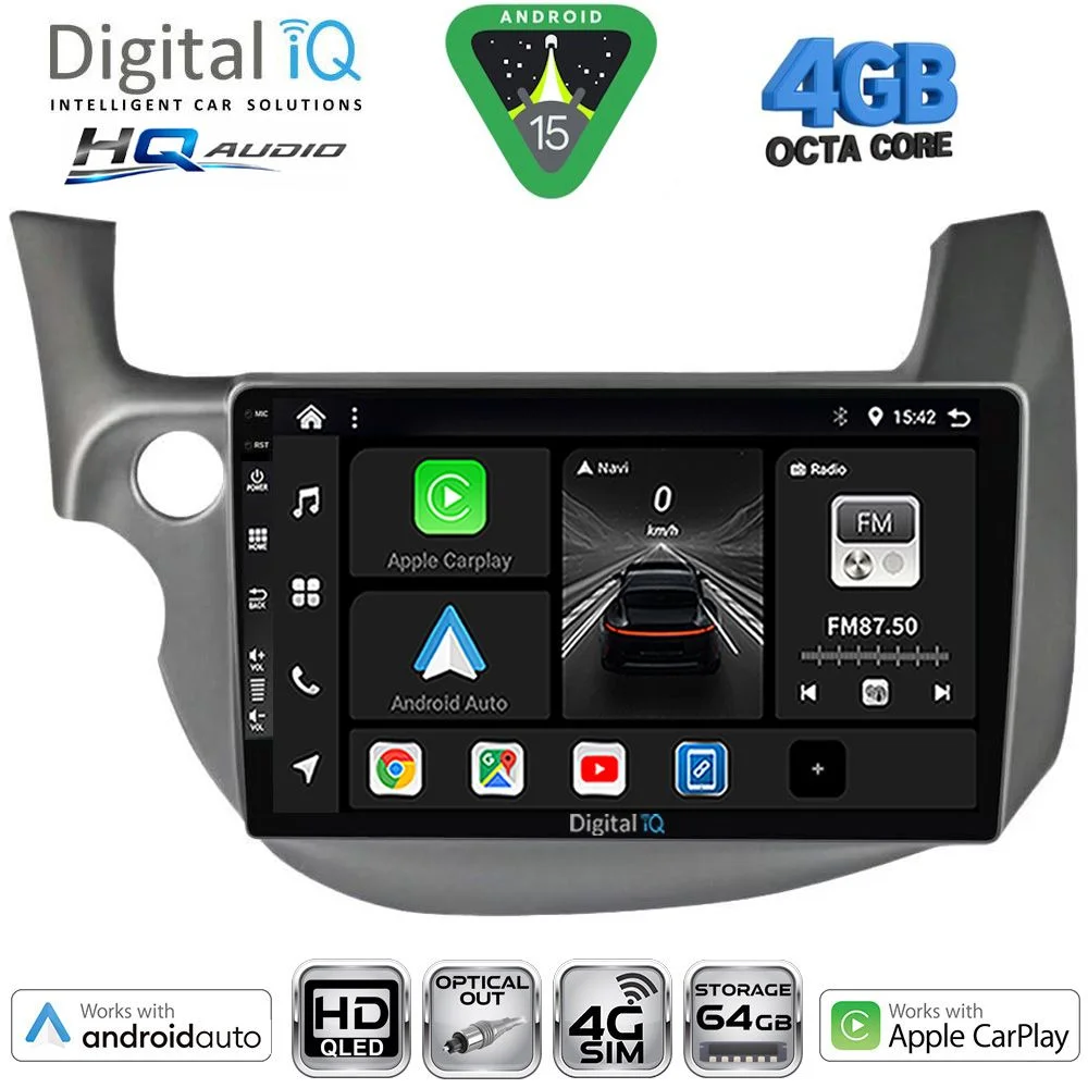 Φωτογραφία προϊόντος: DIGITAL IQ BXK 19211_CPAA (10inc) MULTIMEDIA TABLET for HONDA JAZZ mod. 2008-2012