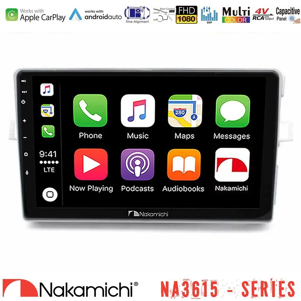 Φωτογραφία προϊόντος: Nakamichi NA3615 Series Με Wireless Carplay & Android Auto Toyota Verso 2009-2018 Media Station Tablet 9