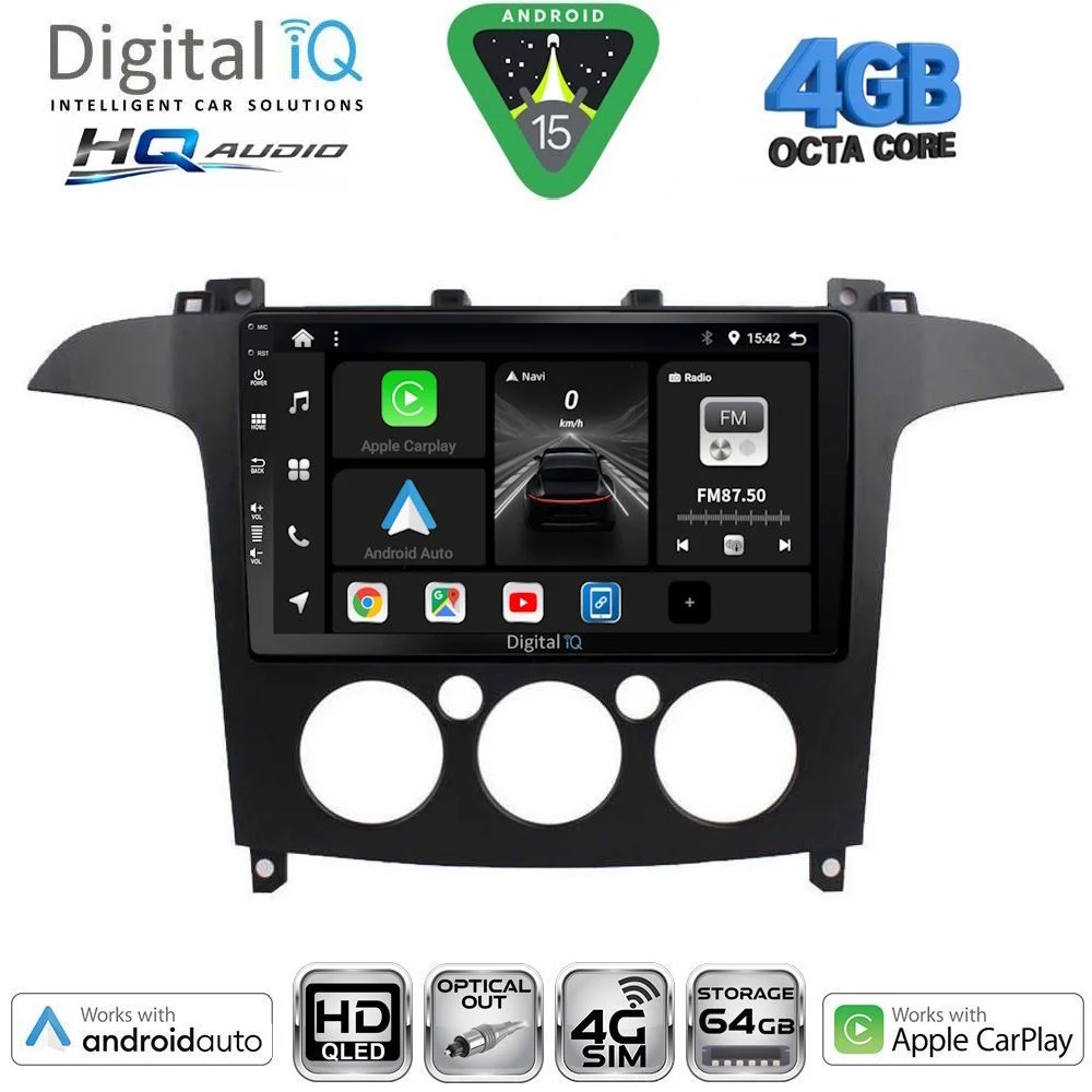 Φωτογραφία προϊόντος: DIGITAL IQ BXK 19175_CPAA A/C (9inc) MULTIMEDIA TABLET for FORD SMAX mod. 2006-2014