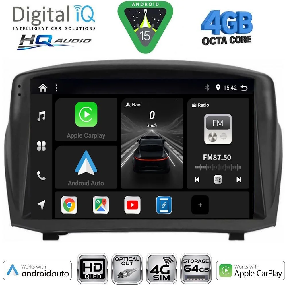 Φωτογραφία προϊόντος: DIGITAL IQ BXK 19154B_CPAA (9inc) MULTIMEDIA TABLET for FORD FIESTA mod. 2008-2017
