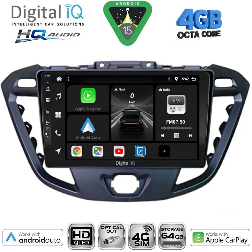 Φωτογραφία προϊόντος: DIGITAL IQ BXK 19177_CPAA (9inc) MULTIMEDIA TABLET for FORD TRANSIT CUSTOM | TOURNEO CUSTOM mod. 2013-2019
