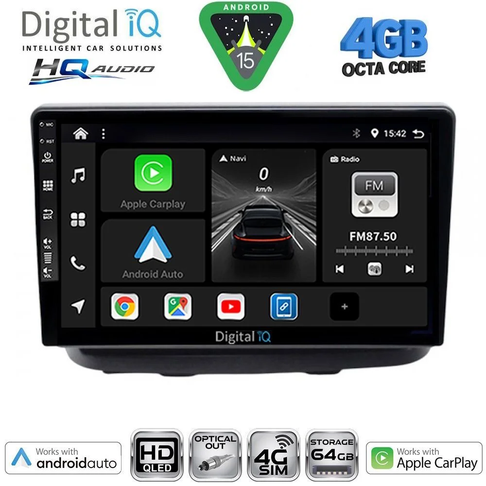 Φωτογραφία προϊόντος: DIGITAL IQ BXK 19135_CPAA (10inc) MULTIMEDIA TABLET for FIAT DOBLO mod. 2002-2009