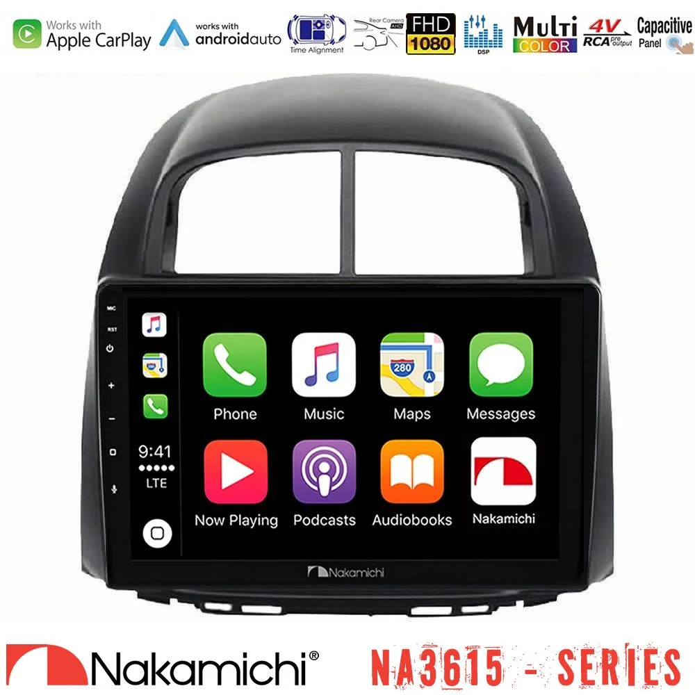 Φωτογραφία προϊόντος: Nakamichi NA3615 Series Με Wireless Carplay & Android Auto Daihatsu Sirion/Subaru Justy Media Station Tablet 9
