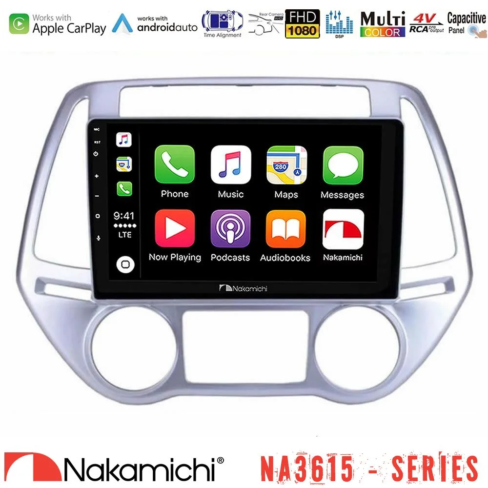 Φωτογραφία προϊόντος: Nakamichi NA3615 Series Με Wireless Carplay & Android Auto Hyundai i20 2012-2014 Media Station Tablet 9