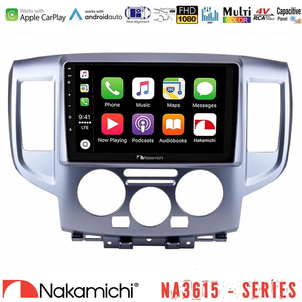 Φωτογραφία προϊόντος: Nakamichi NA3615 Series Με Wireless Carplay & Android Auto Nissan NV200 Media Station Tablet 9