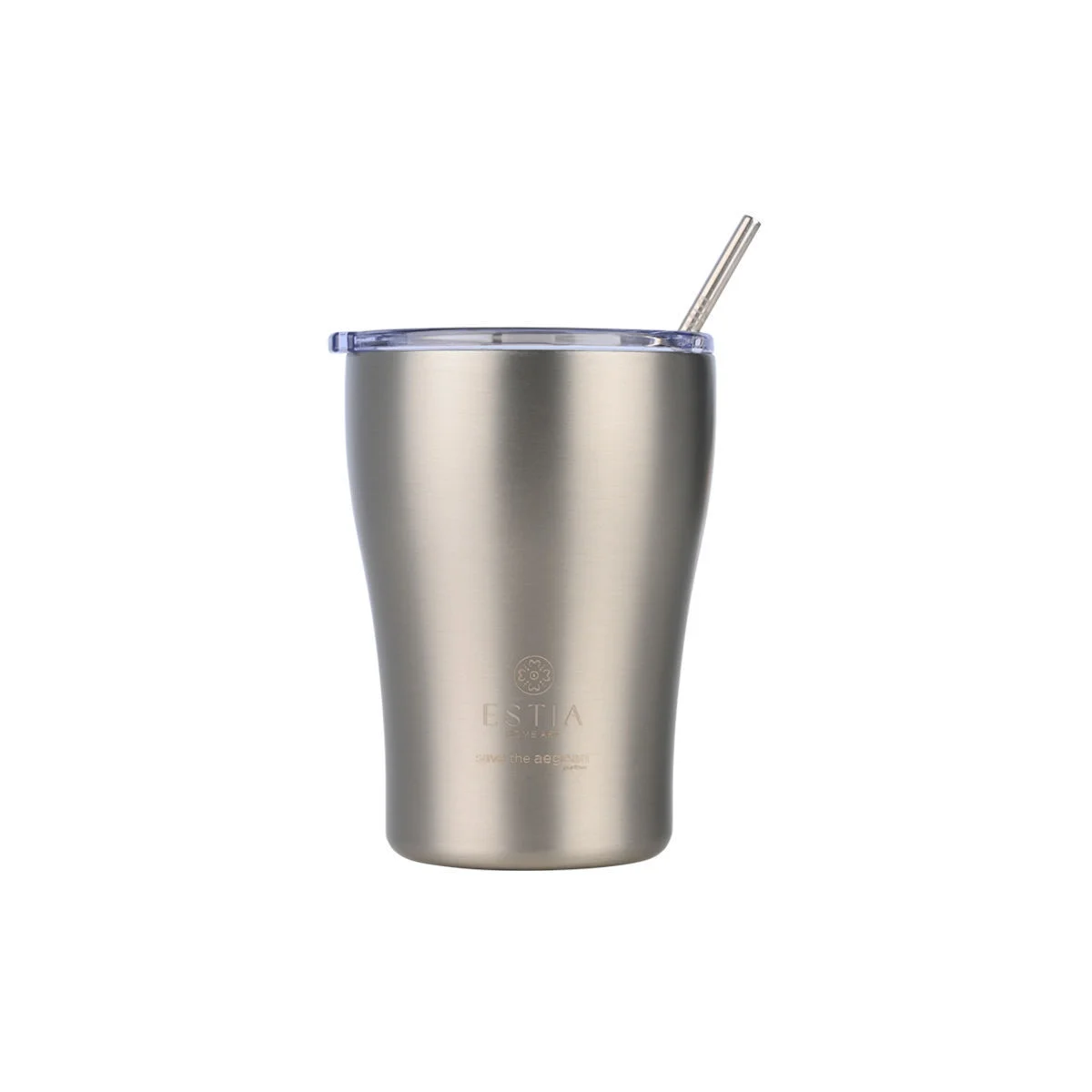 Φωτογραφία προϊόντος: ESTIA ΘΕΡΜΟΣ COFFEE MUG SAVE THE AEGEAN 350ml STEEL FLOW