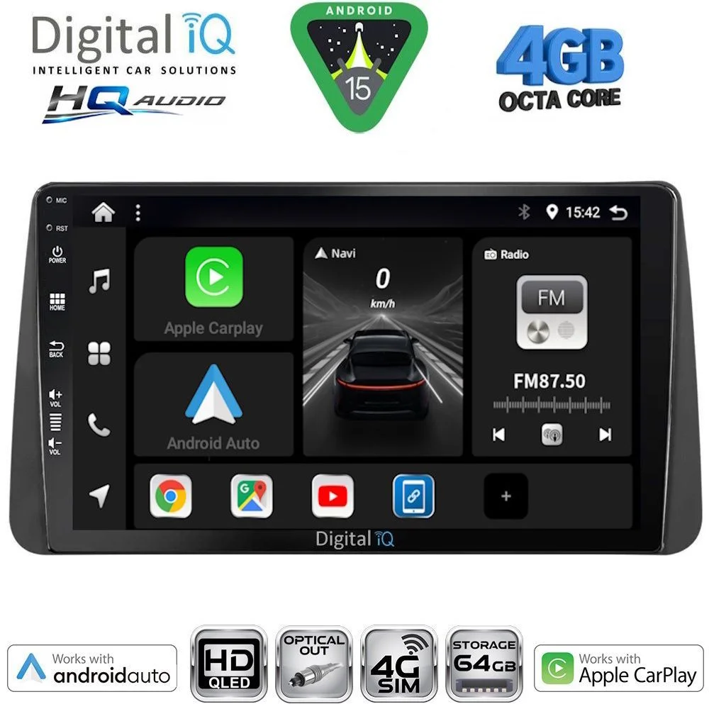 Φωτογραφία προϊόντος: DIGITAL IQ BXK 19149_CPAA DASH (9inc) MULTIMEDIA TABLET for FIAT TIPO mod. 2018-2023