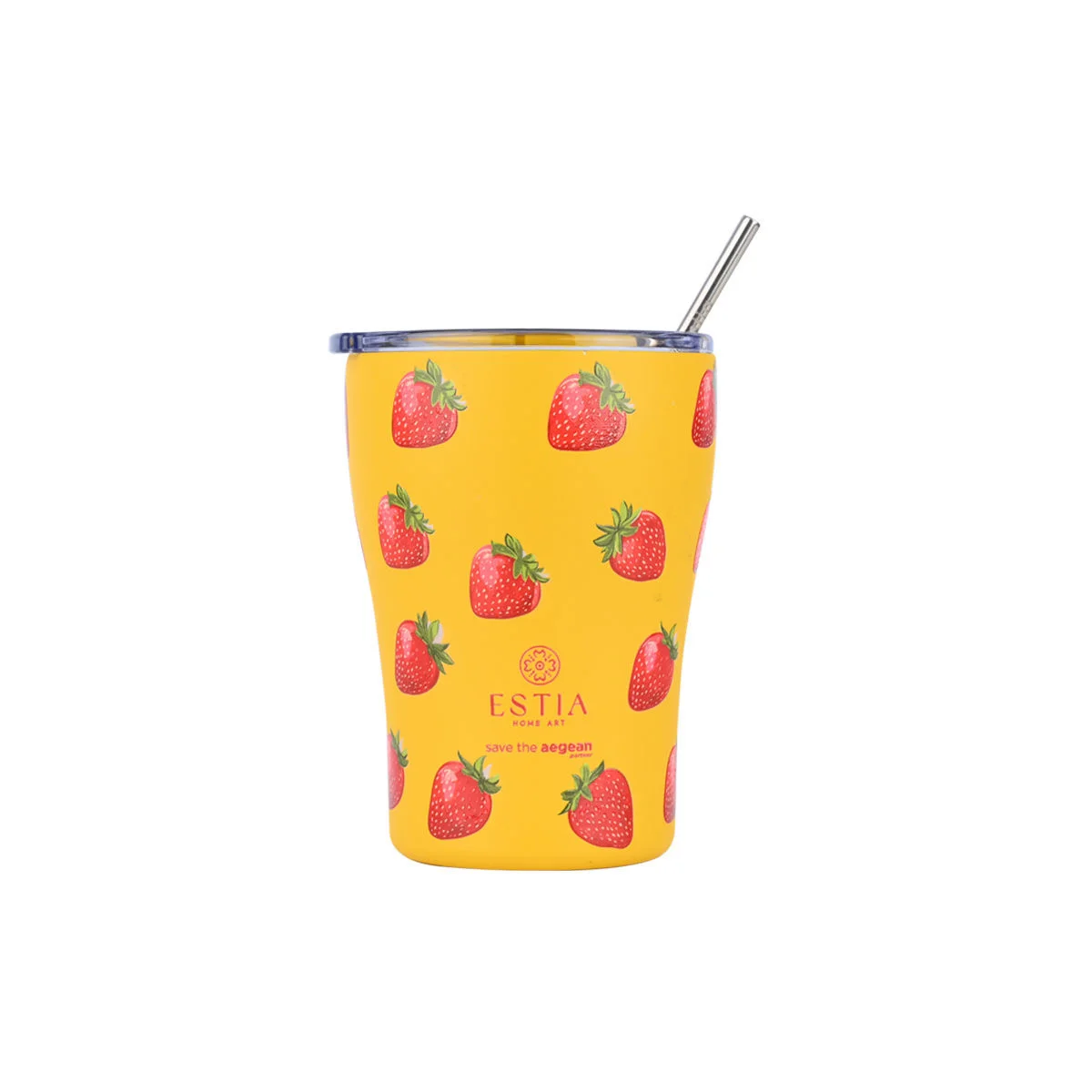 Φωτογραφία προϊόντος: ESTIA ΘΕΡΜΟΣ COFFEE MUG SAVE THE AEGEAN 350ml BERRY BRIGHT