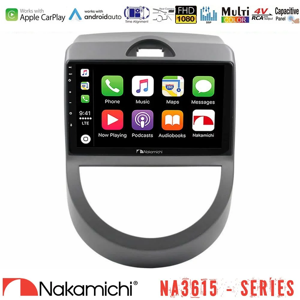 Φωτογραφία προϊόντος: Nakamichi NA3615 Series Με Wireless Carplay & Android Auto Kia Soul 2009-2011 Media Station Tablet 9