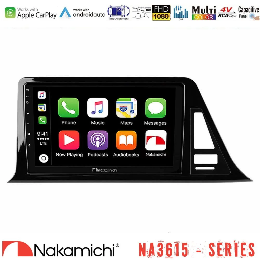 Φωτογραφία προϊόντος: Nakamichi NA3615 Series Με Wireless Carplay & Android Auto Toyota CH-R (Χωρίς Εργ.Οθόνη) Media Station Tablet 9
