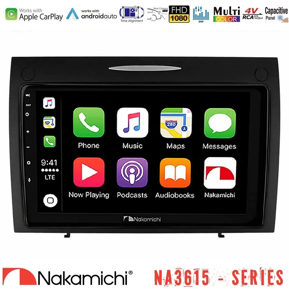 Φωτογραφία προϊόντος: Nakamichi NA3615 Series Με Wireless Carplay & Android Auto Mercedes SLK Class Media Station Tablet 9