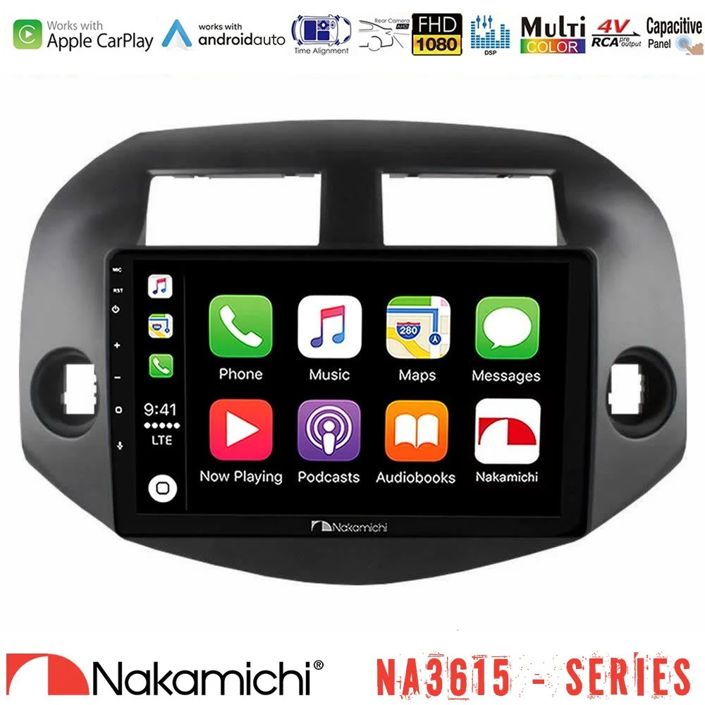 Φωτογραφία προϊόντος: Nakamichi NA3615 Series Με Wireless Carplay & Android Auto Toyota Rav4 2006-2012 Media Station Tablet 9