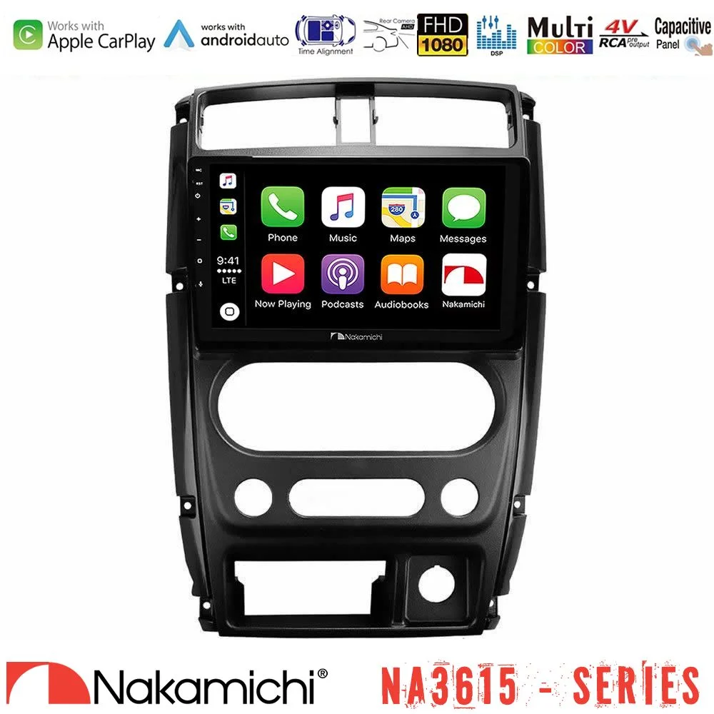 Φωτογραφία προϊόντος: Nakamichi NA3615 Series Με Wireless Carplay & Android Auto Suzuki Jimny 2007-2017 Media Station Tablet 9