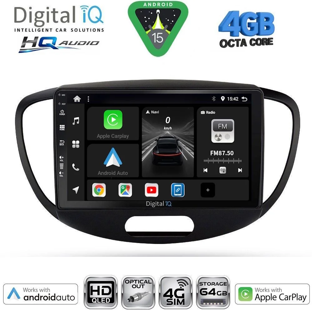 Φωτογραφία προϊόντος: DIGITAL IQ BXK 19223_CPAA (9inc) MULTIMEDIA TABLET for HYUNDAI i10 mod. 2008-2013
