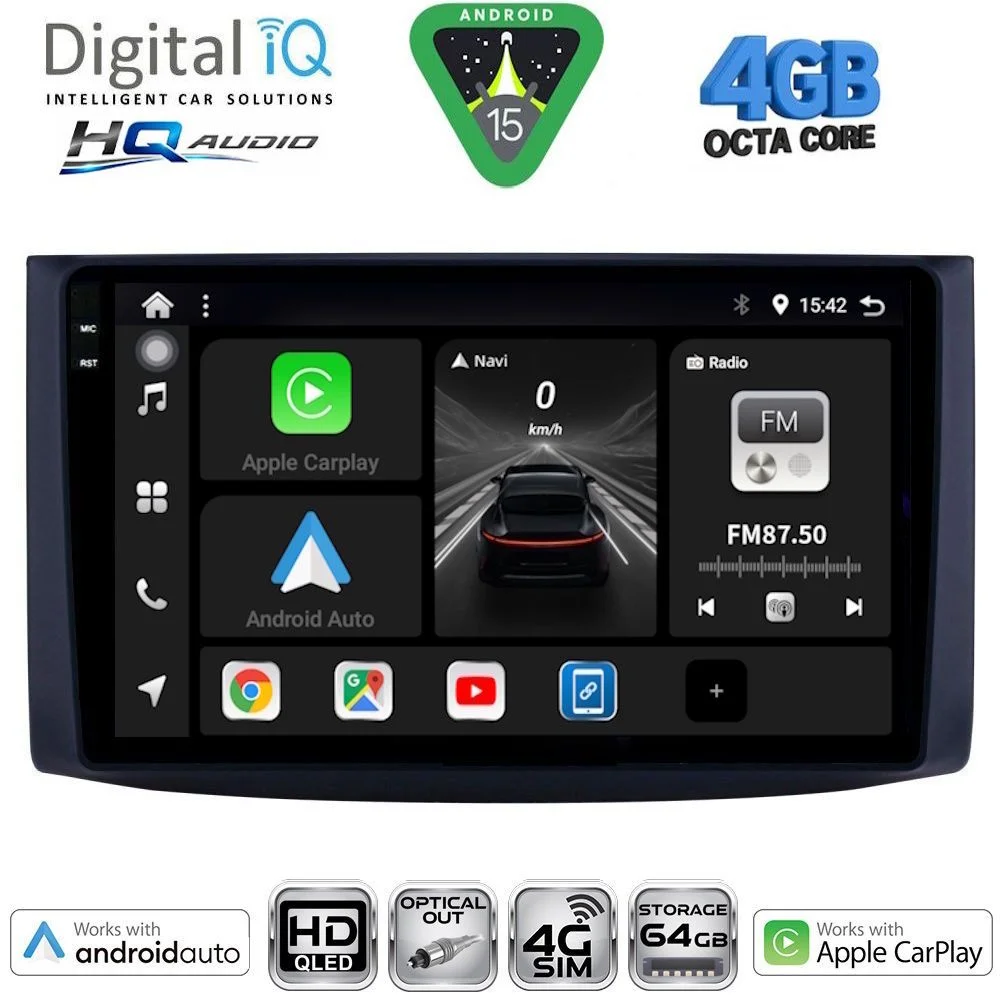 Φωτογραφία προϊόντος: DIGITAL IQ BXK 19072_CPAA (9inc) MULTIMEDIA TABLET for CHEVROLET AVEO mod. 2006-2010