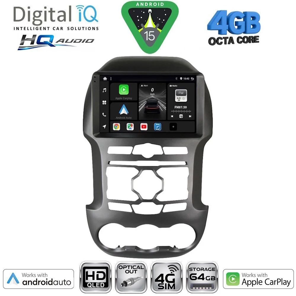 Φωτογραφία προϊόντος: DIGITAL IQ BXK 19171S_CPAA (9inc) MULTIMEDIA TABLET for FORD RANGER mod. 2011-2015