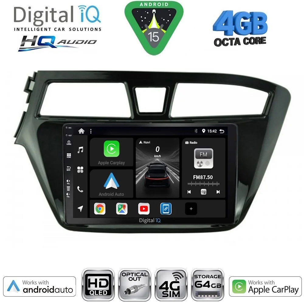Φωτογραφία προϊόντος: DIGITAL IQ BXK 19229_CPAA (9inc) MULTIMEDIA TABLET for HYUNDAI i20 mod. 2014-2018