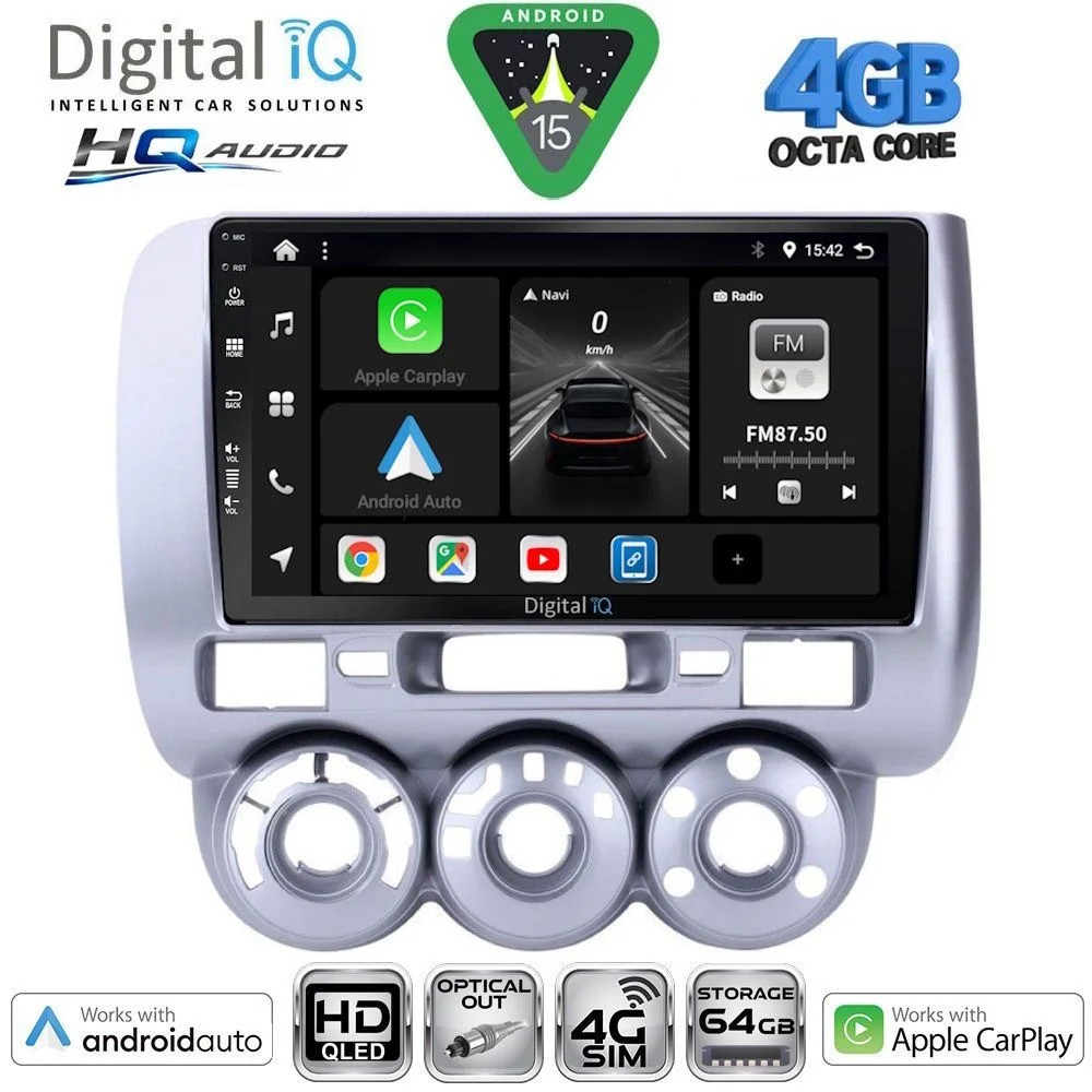 Φωτογραφία προϊόντος: DIGITAL IQ BXK 19210_CPAA A/C (9inc) MULTIMEDIA TABLET for HONDA JAZZ mod. 2002-2008