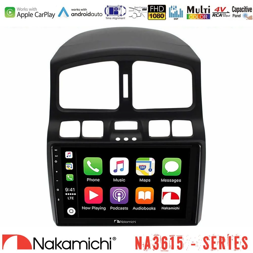 Φωτογραφία προϊόντος: Nakamichi NA3615 Series Με Wireless Carplay & Android Auto Hyundai Santa Fe 2000-2006 Media Station Tablet 9
