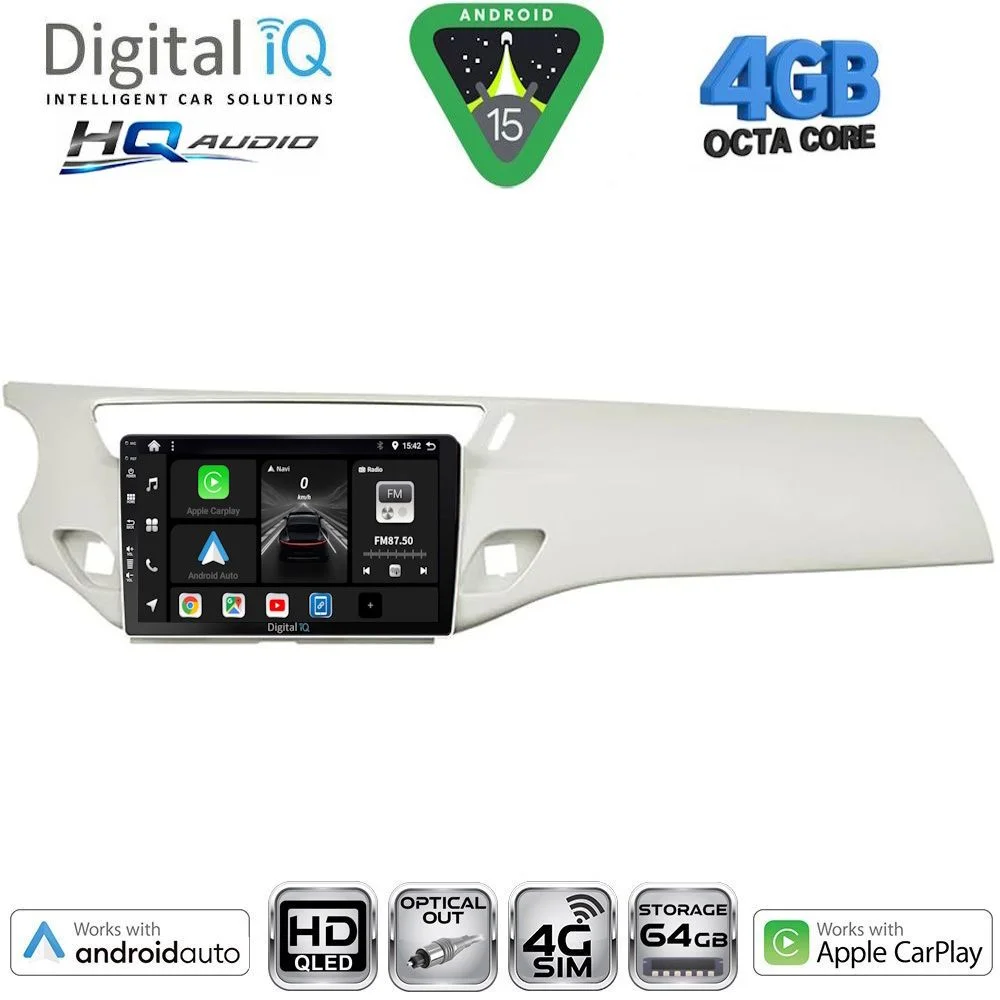 Φωτογραφία προϊόντος: DIGITAL IQ BXK 19092WH_CPAA (9inc) MULTIMEDIA TABLET for CITROEN C3 - DS3 mod. 2009-2016 (WHITE)