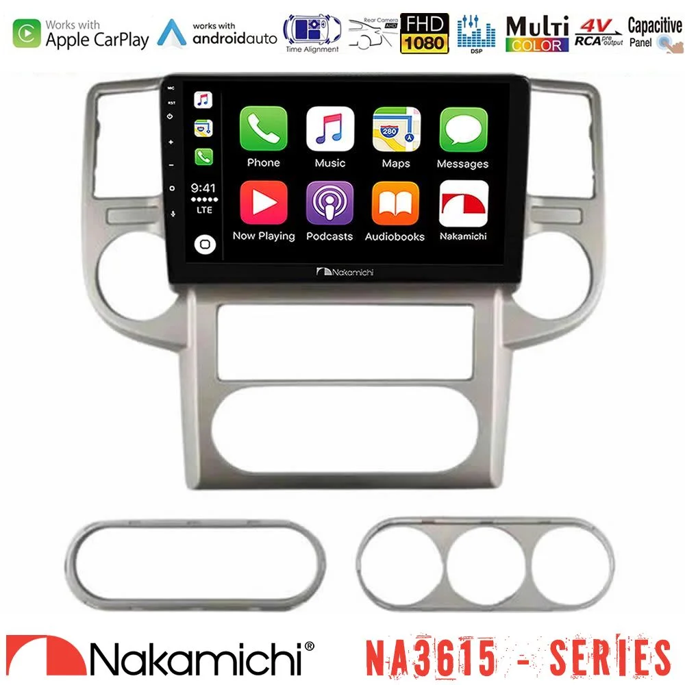 Φωτογραφία προϊόντος: Nakamichi NA3615 Series Με Wireless Carplay & Android Auto Nissan X-Trail 2003-2007 Media Station Tablet 9