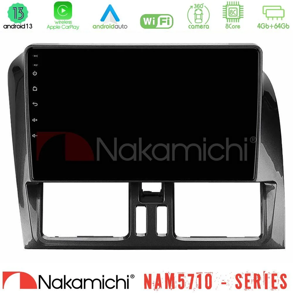 Φωτογραφία προϊόντος: Nakamichi NAM5710 Series 8Core Android13 4+64GB Volvo XC60 2009-2012 Navigation Multimedia Tablet 9