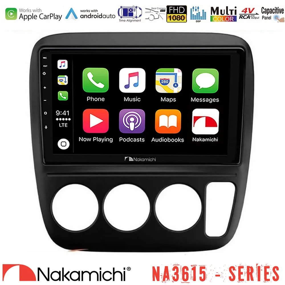 Φωτογραφία προϊόντος: Nakamichi NA3615 Series Με Wireless Carplay & Android Auto Honda CRV 1997-2001 Media Station Tablet 9