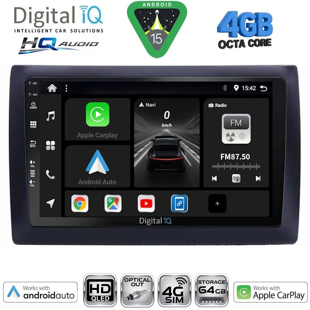 Φωτογραφία προϊόντος: DIGITAL IQ BXK 19145_CPAA (9inc) MULTIMEDIA TABLET for FIAT STILO mod. 2001-2007