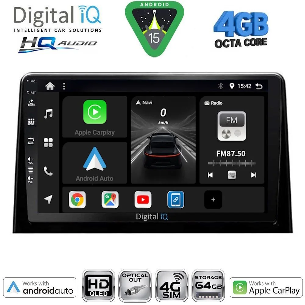 Φωτογραφία προϊόντος: DIGITAL IQ BXK 19082_CPAA (10inc) MULTIMEDIA TABLET for CITROEN BERLINGO – OPEL COMBO – PEUGEOT PARTNER – TOYOTA PROACE mod. 2018-2026 - FIAT DOBLO mod. 2022-2026