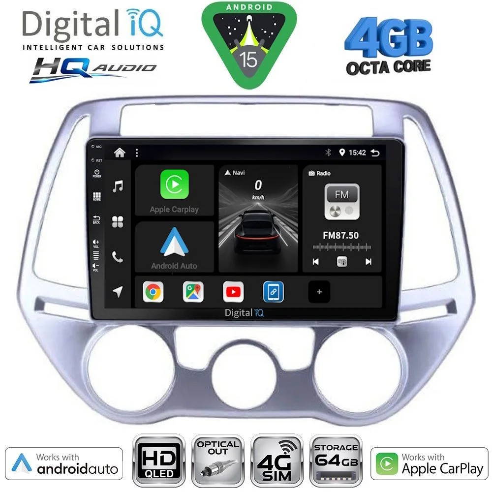 Φωτογραφία προϊόντος: DIGITAL IQ BXK 19227_CPAA A/C (9inc) MULTIMEDIA TABLET for HYUNDAI i20 mod. 2008-2012