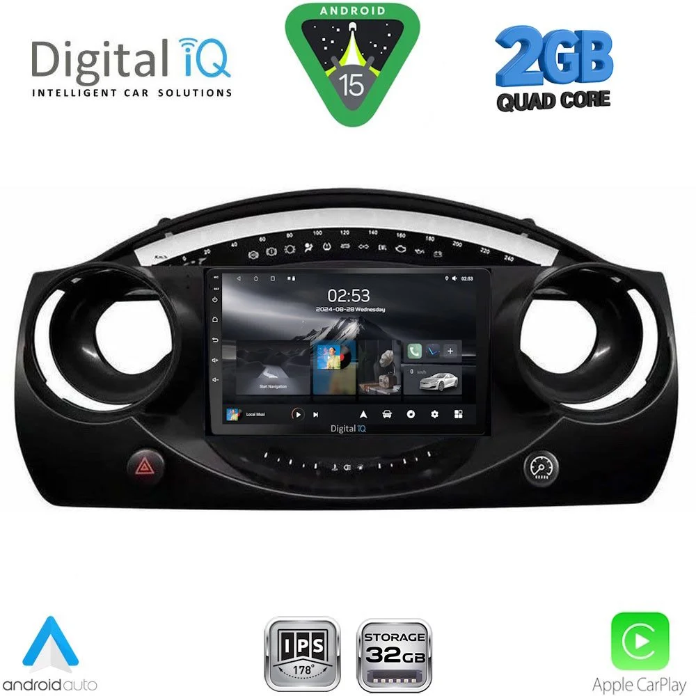 Φωτογραφία προϊόντος: DIGITAL IQ RSD 1063_CPA (9inc) MULTIMEDIA TABLET for MINI COOPER (R50-R52-R53) mod. 2000-2006
