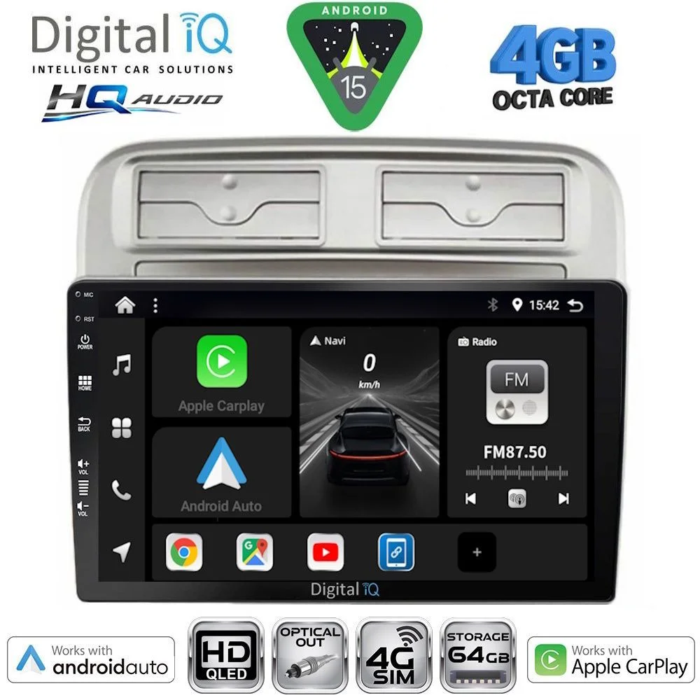 Φωτογραφία προϊόντος: DIGITAL IQ BXK 19128_CPAA (9inc) MULTIMEDIA TABLET for FIAT GRANDE PUNTO mod. 2005-2012
