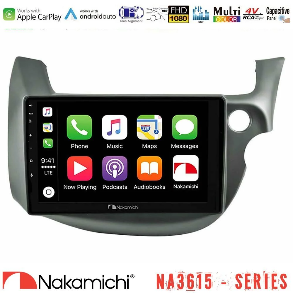 Φωτογραφία προϊόντος: Nakamichi NA3615 Series Με Wireless Carplay & Android Auto Honda Jazz (Fit) 2009-2013 RHD Media Station Tablet 9 Με Carplay & Android Auto