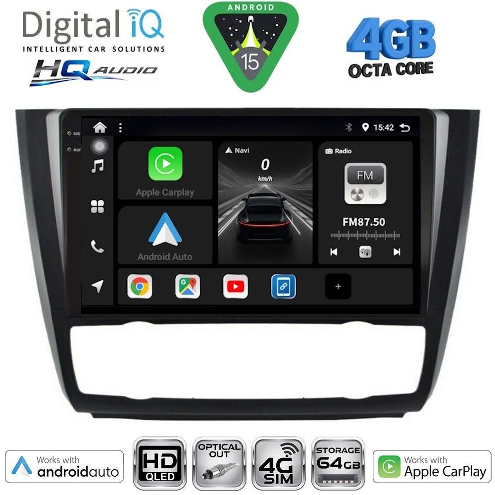 Φωτογραφία προϊόντος: DIGITAL IQ BXK 19040_CPAA CLIMA (9inc) MULTIMEDIA TABLET for BMW S.1 (E81-82-87-88) mod. 2004-2013