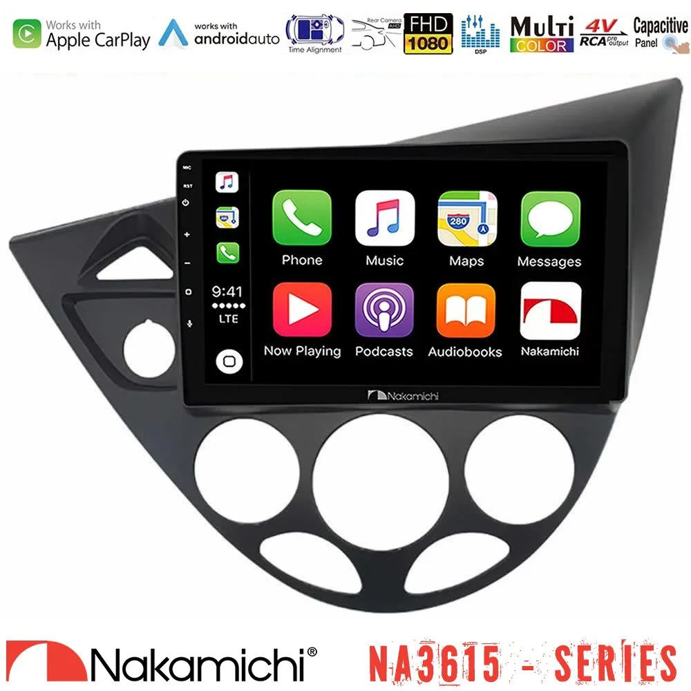 Φωτογραφία προϊόντος: Nakamichi NA3615 Series Με Wireless Carplay & Android Auto Ford Focus 1999-2004 Media Station Tablet 9