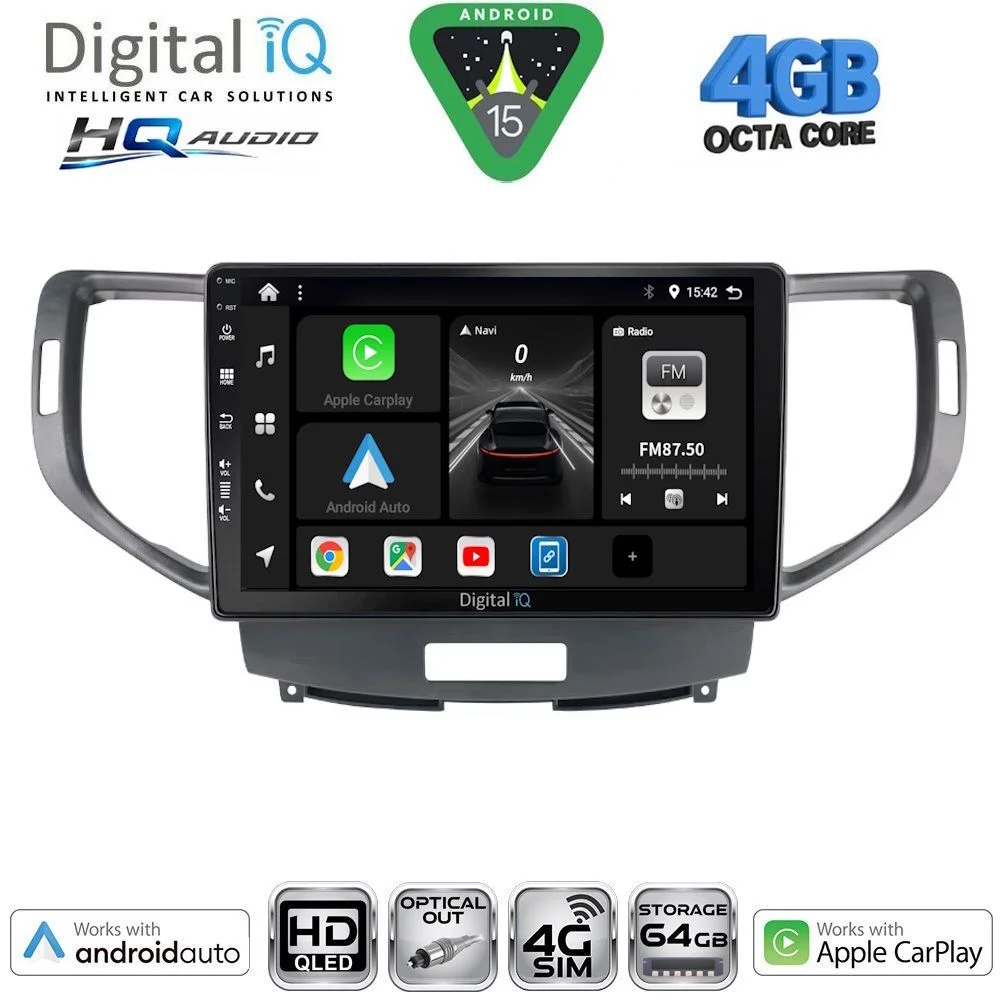 Φωτογραφία προϊόντος: DIGITAL IQ BXK 19183_CPAA (9inc) MULTIMEDIA TABLET for HONDA ACCORD mod. 2008-2013