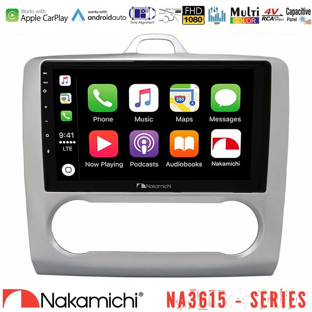 Φωτογραφία προϊόντος: Nakamichi NA3615 Series Με Wireless Carplay & Android Auto Ford Focus Auto AC Media Station Tablet 9