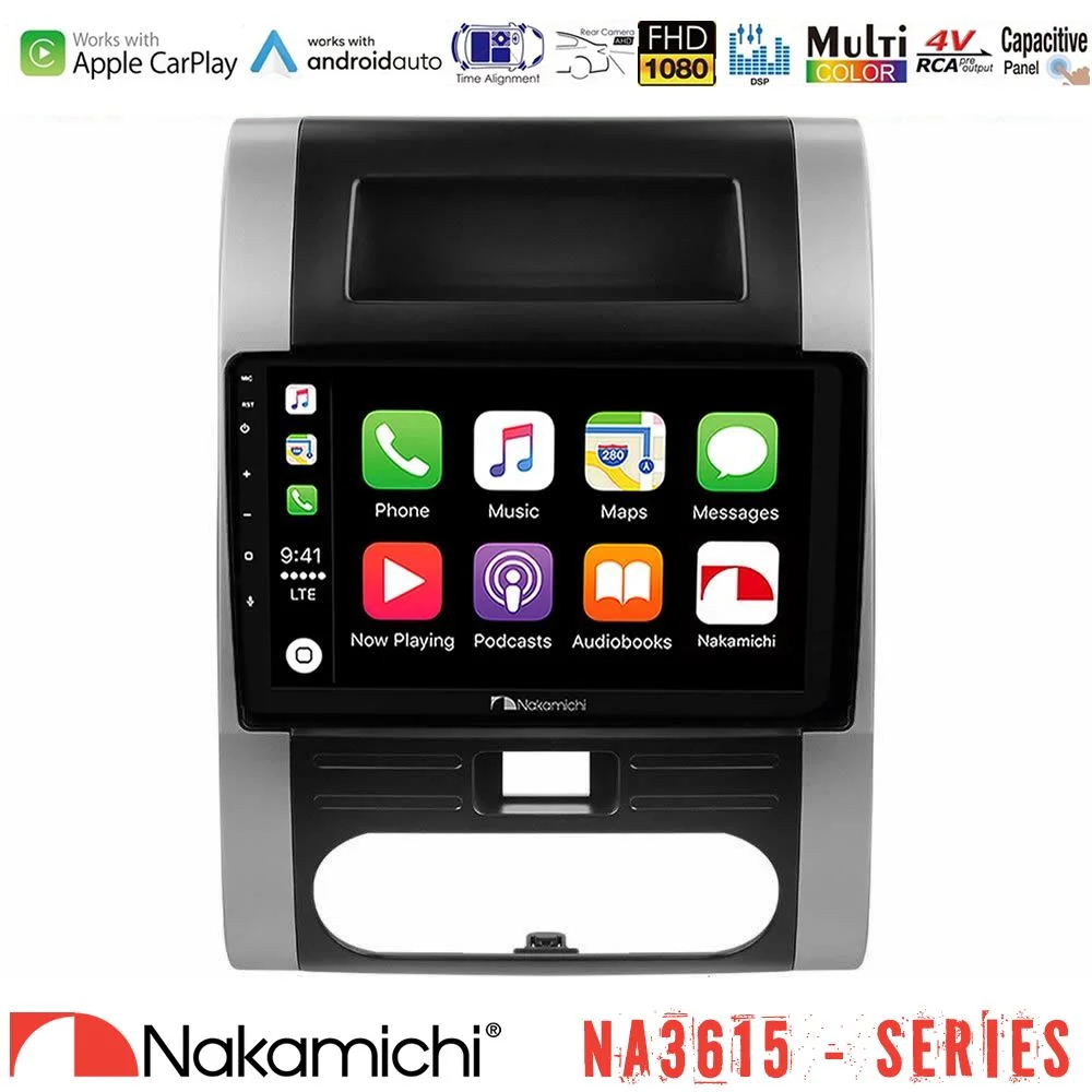Φωτογραφία προϊόντος: Nakamichi NA3615 Series Με Wireless Carplay & Android Auto Nissan X-Trail T31 Media Station Tablet 9