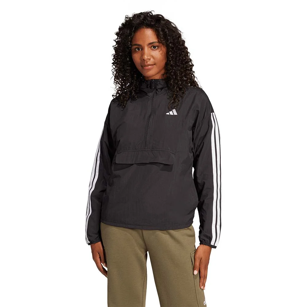 Φωτογραφία προϊόντος: adidas Sportswear Women's 3Stripes Woven Windbreaker Μαύρο JE1312 (adidas Sportswear)