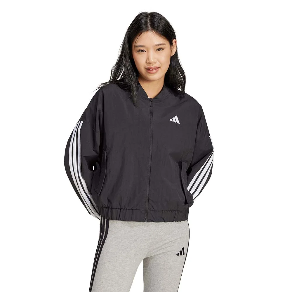 Φωτογραφία προϊόντος: adidas Sportswear Women's 3Stripes Woven Bomber Jacket Μαύρο JD5317 (adidas Sportswear)